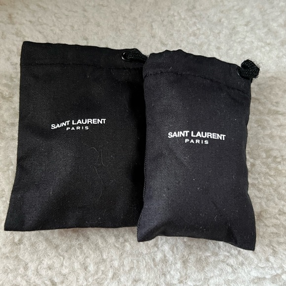 Saint Laurent Paris Blaze 45 Crystals Leather Suede Ankle Boots Black - Picture 9 of 17